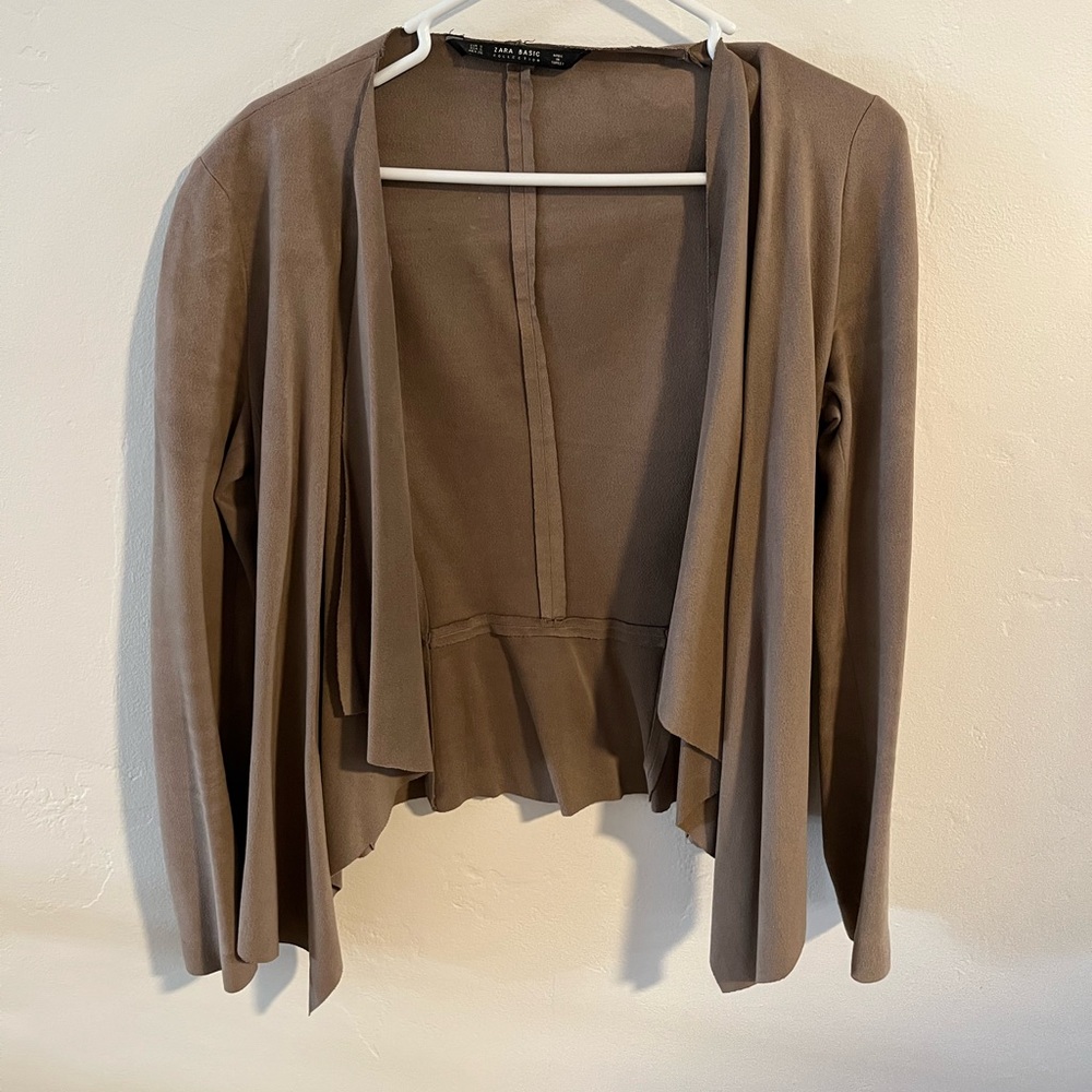 Zara suede light blazer